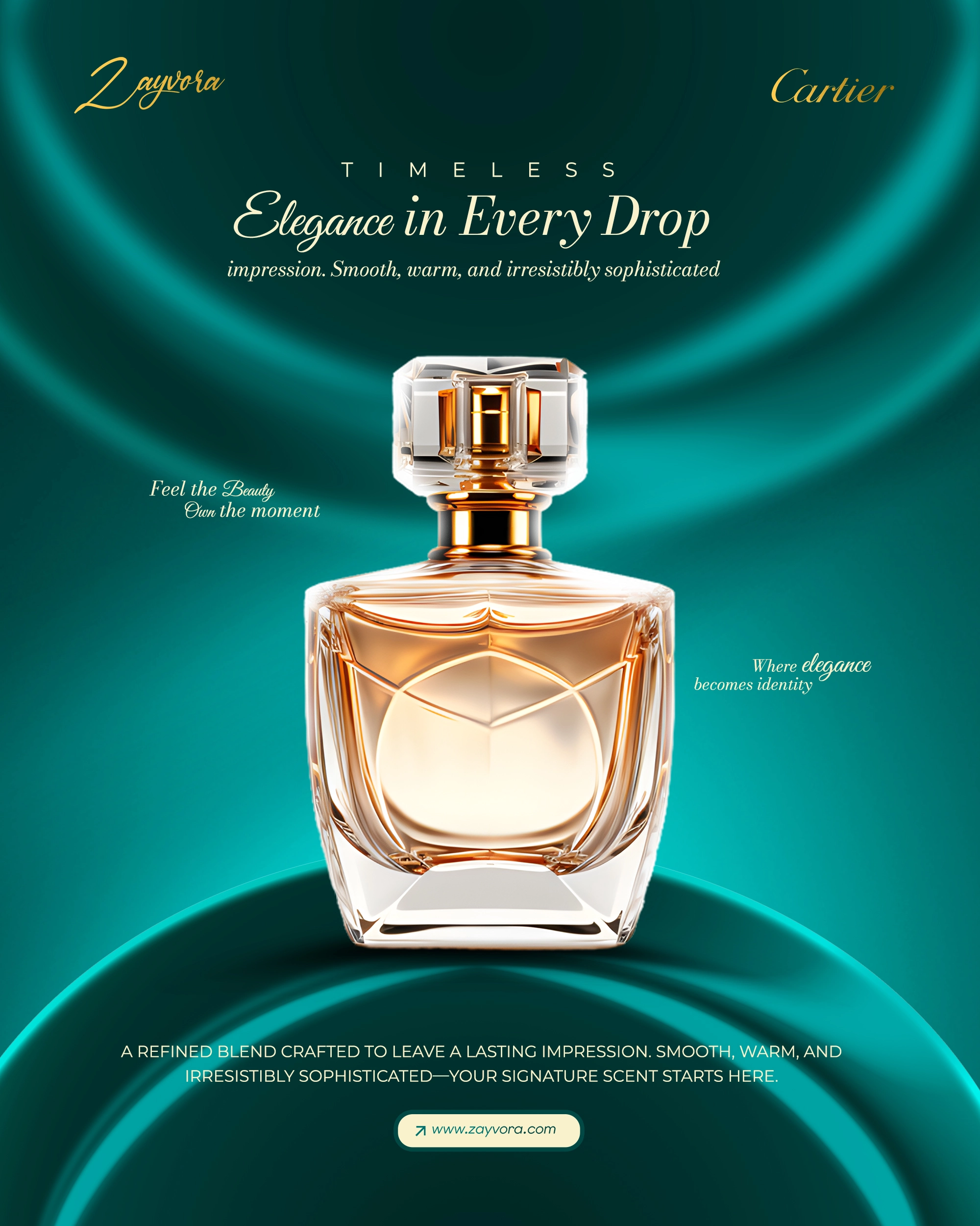Static Social Media Awareness Content Design for Perfume Brand