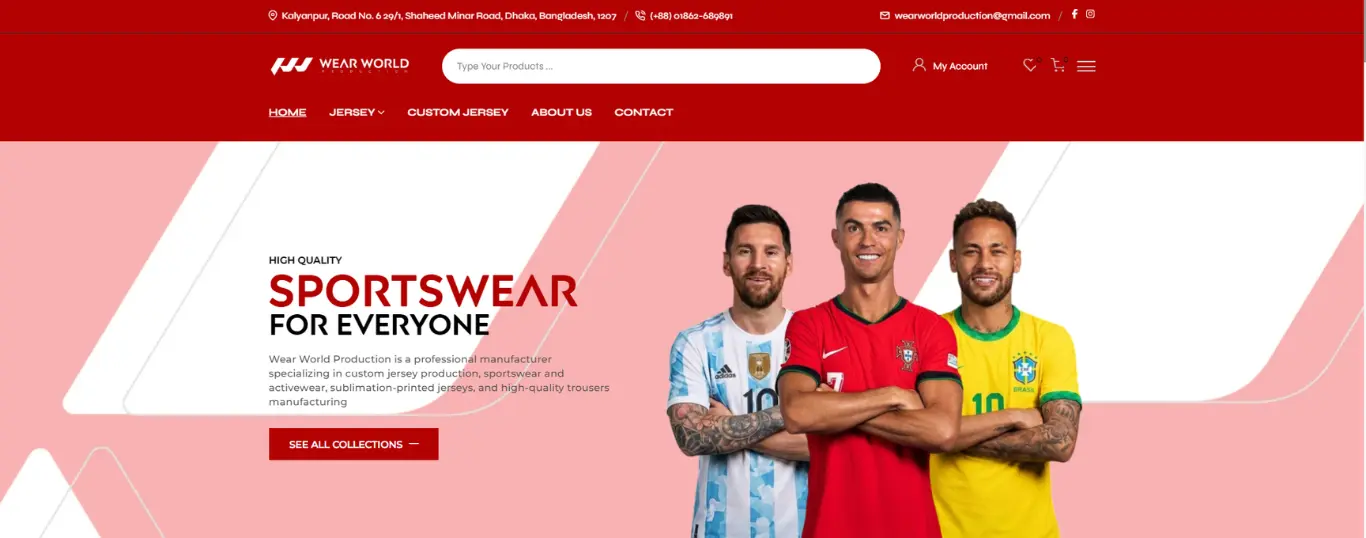 Strategic Web Design and Development for a Sportswear Brand