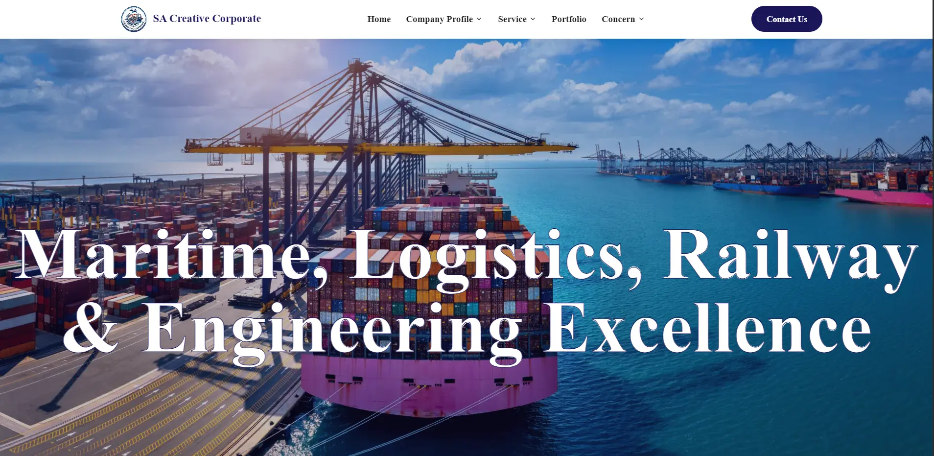 Strategic Corporate Web Design and Development for a Shipping Company