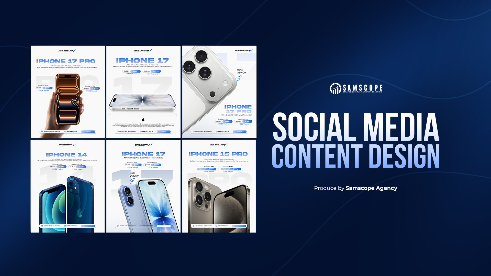 Static Social Media Sale Content Design for Technology Brand