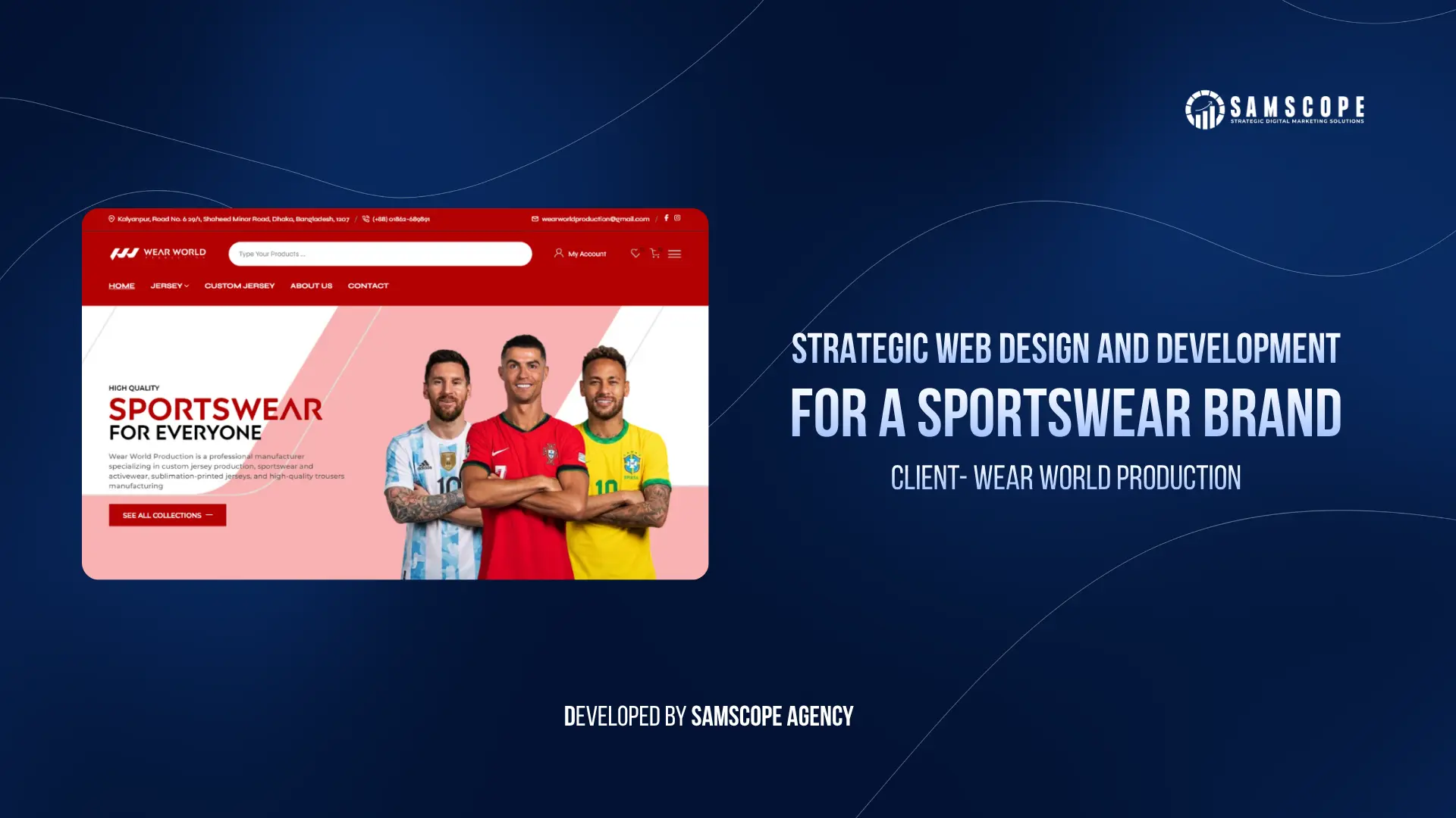 Strategic Web Design and Development for a Sportswear Brand