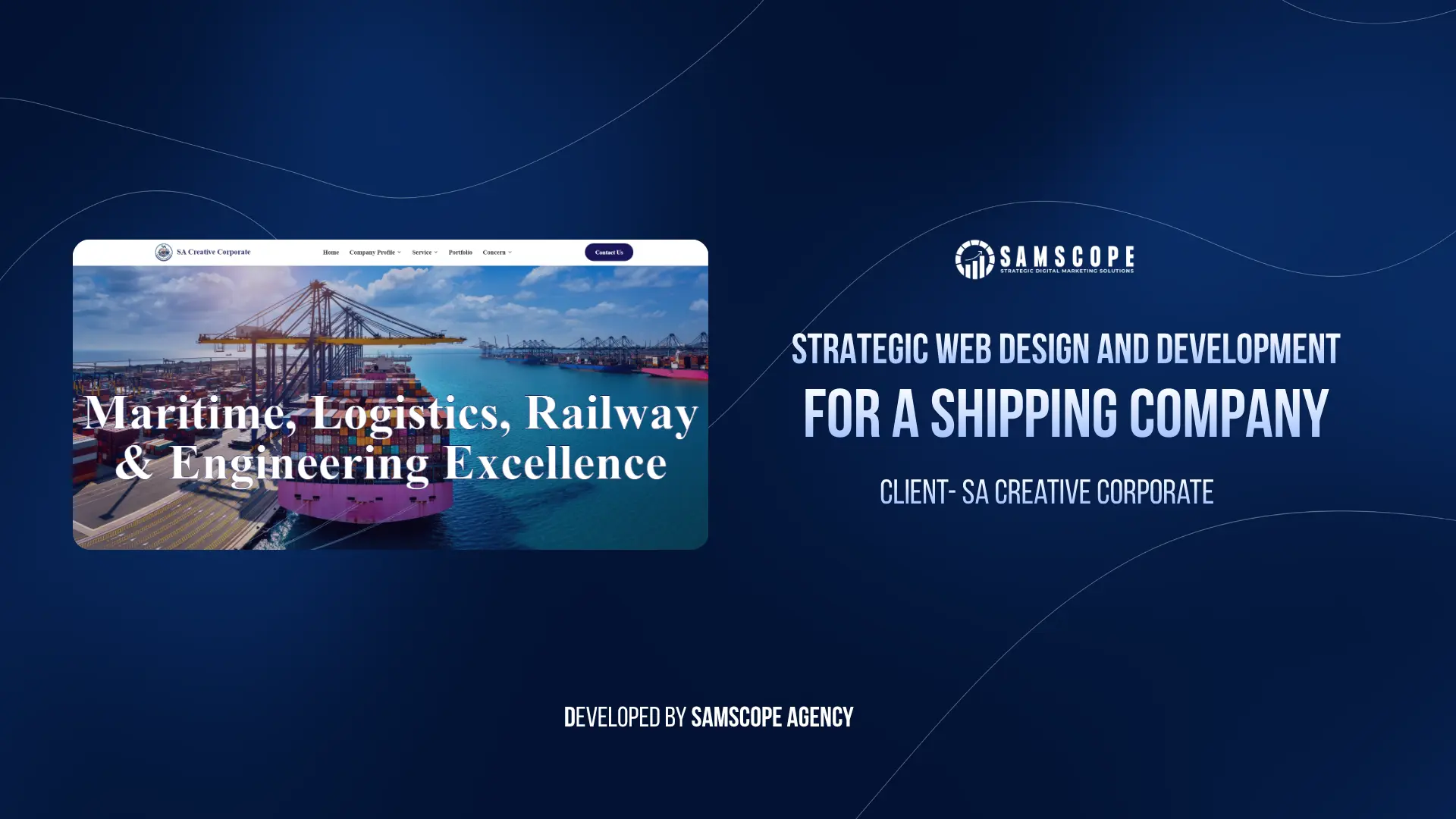 Strategic Corporate Web Design and Development for a Shipping Company